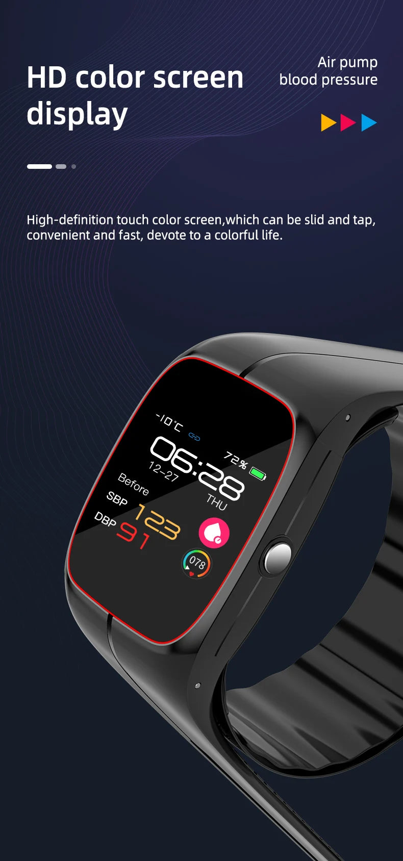 Medical Grade Blood Pressure Smartwatch