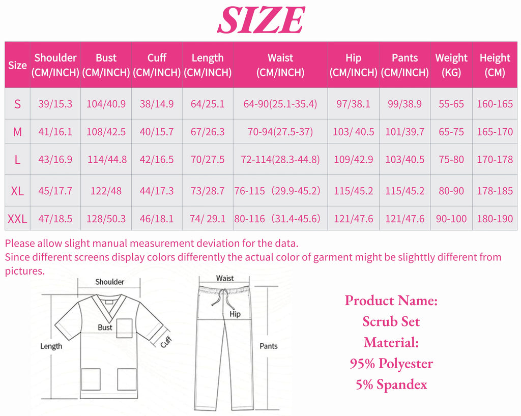 Scrubs Medical Uniforms Woman Multicolour SPA Beauty Uniform Dentist Veterinary Working Clothes Unisex Pharmacy Clinic Scrub Set