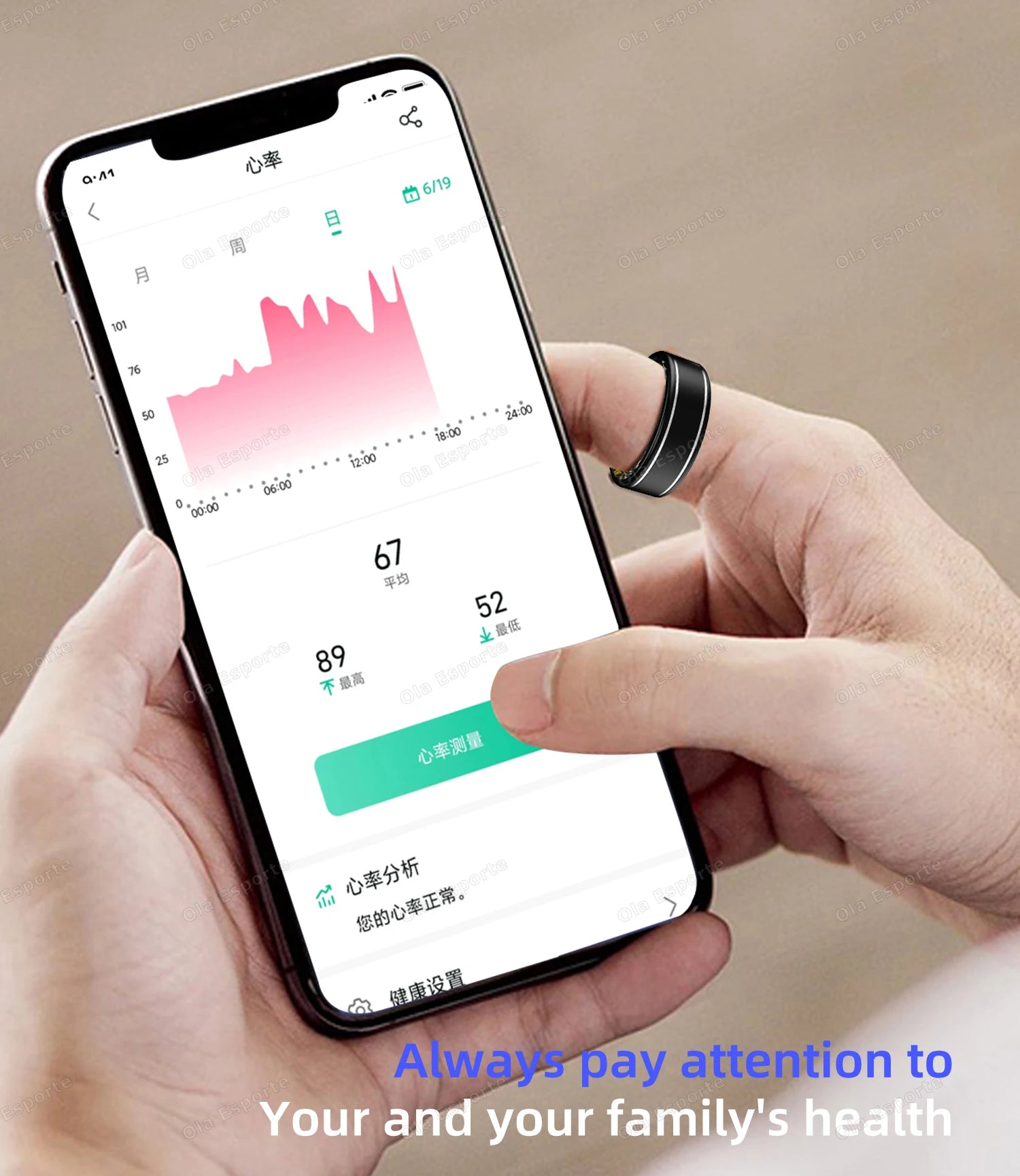 Blood Pressure - Sleep - Health Monitor Smart Ring