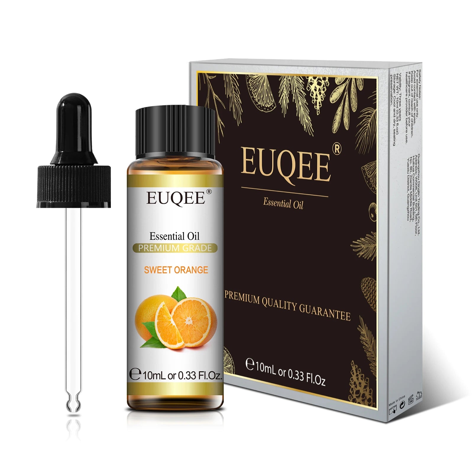 EUQEE 10ml Natural Plant Essential Oil with Dropper